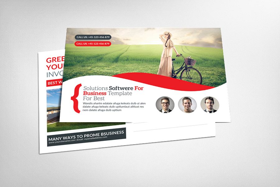 Green Business PostCard example image 1