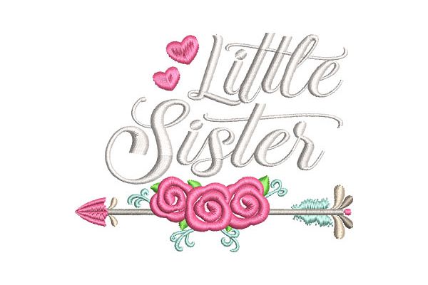 Little Sister Floral Arrow example image 1