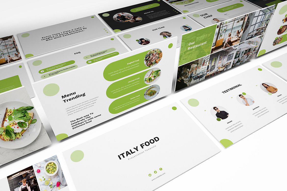 Food Powerpoint Template example image 1