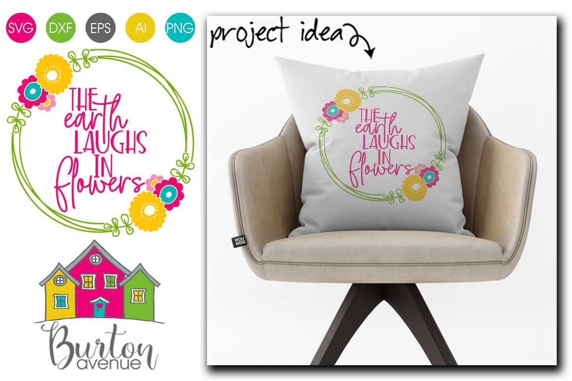 The Earth Laughs in Flowers SVG file for Spring example image 1