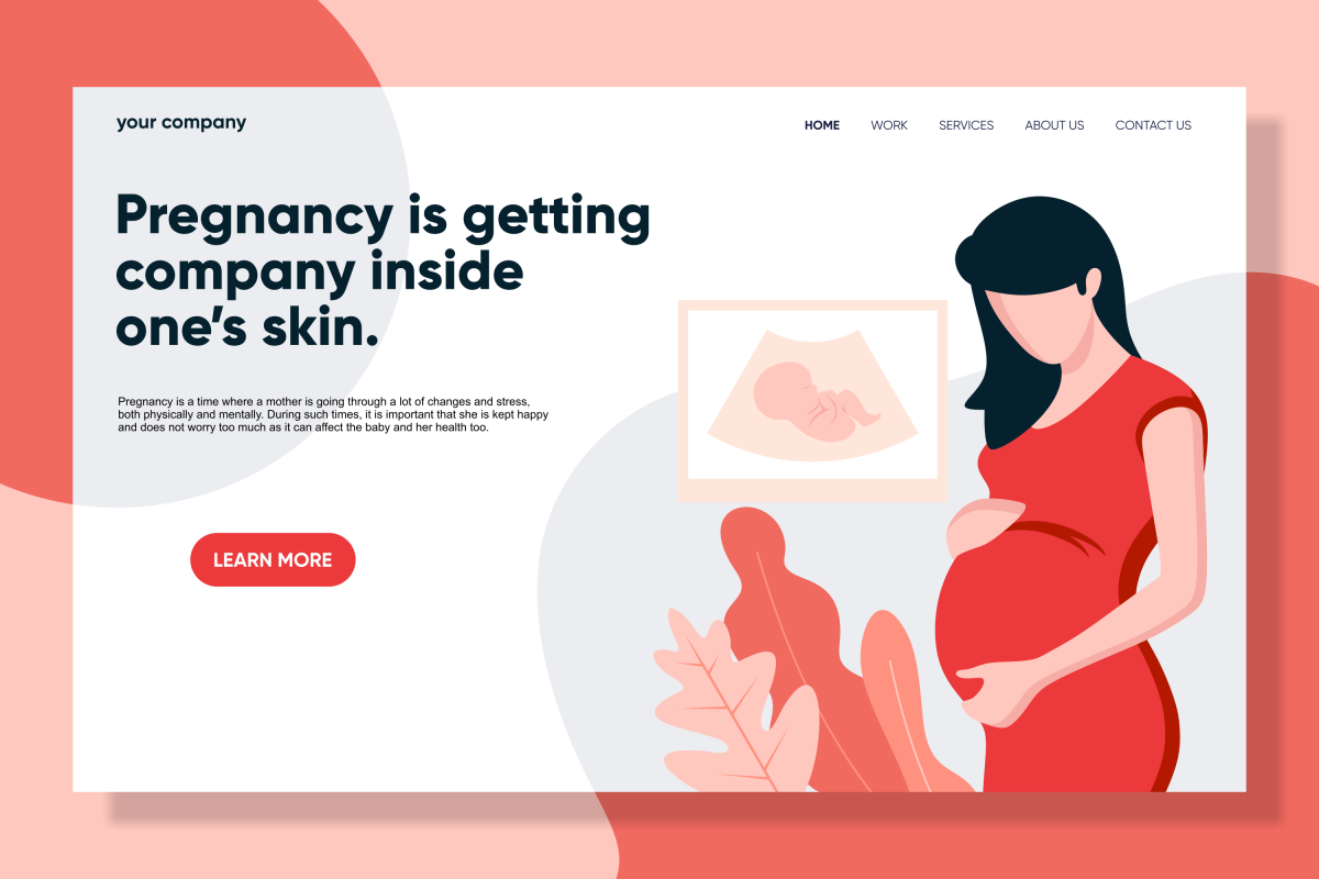 Pregnancy Maternity Landing Page