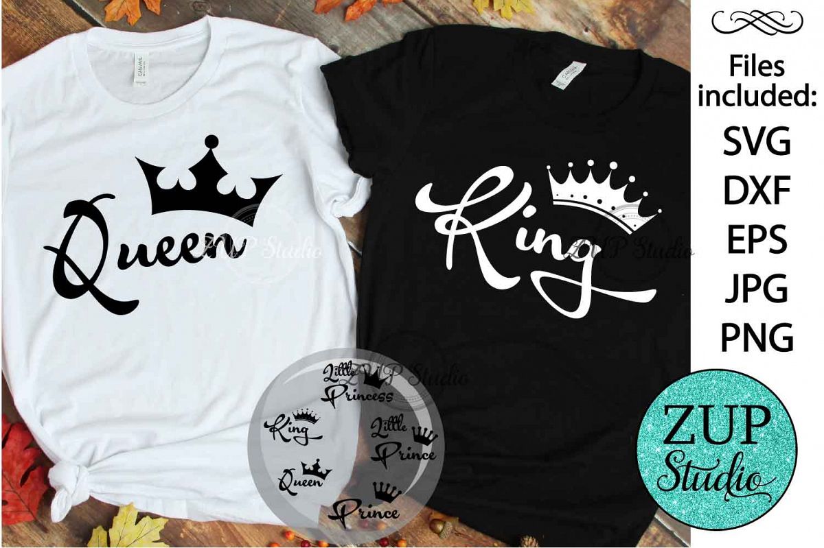 King Queen Family set Digital Cutting files file 141 example image 1