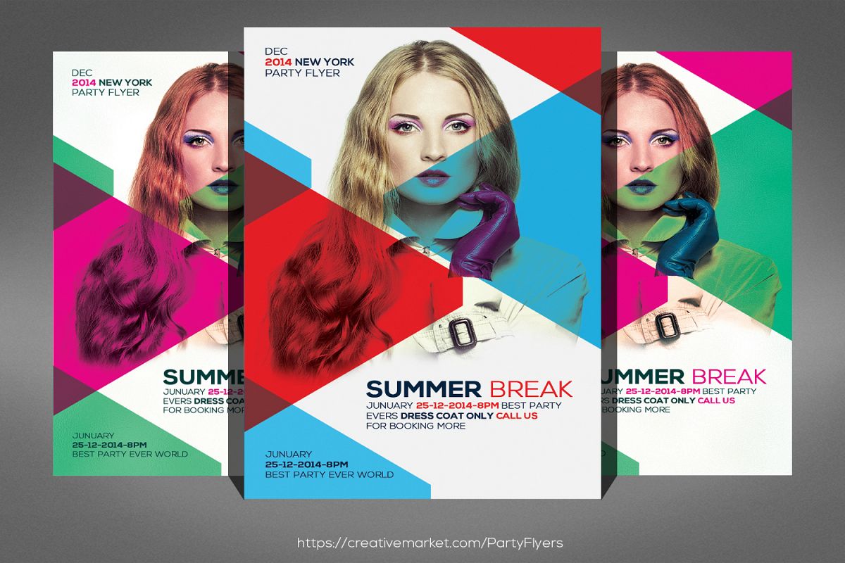 Girls Party Flyer example image 1