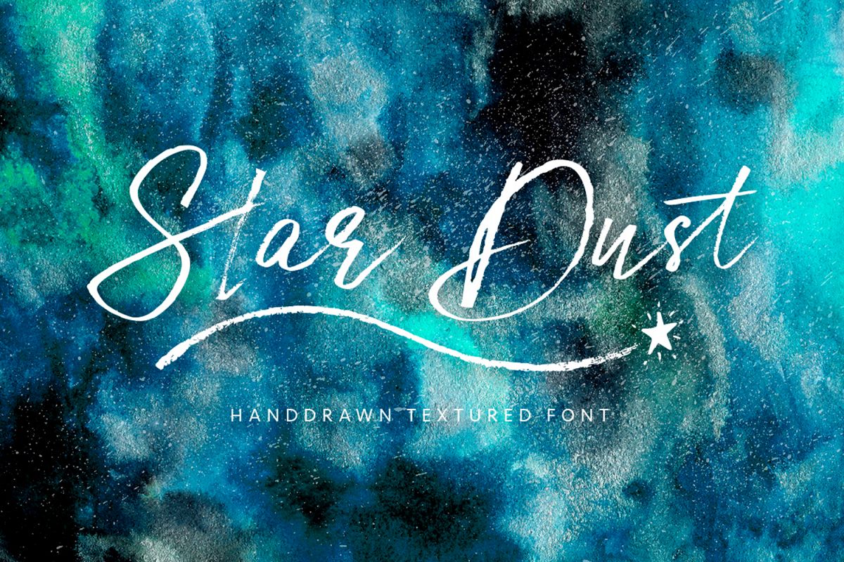 Star Dust duo font. example image 1