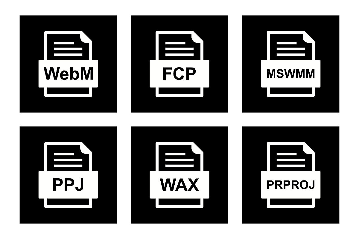 Set Of File Formats Icons example image 1
