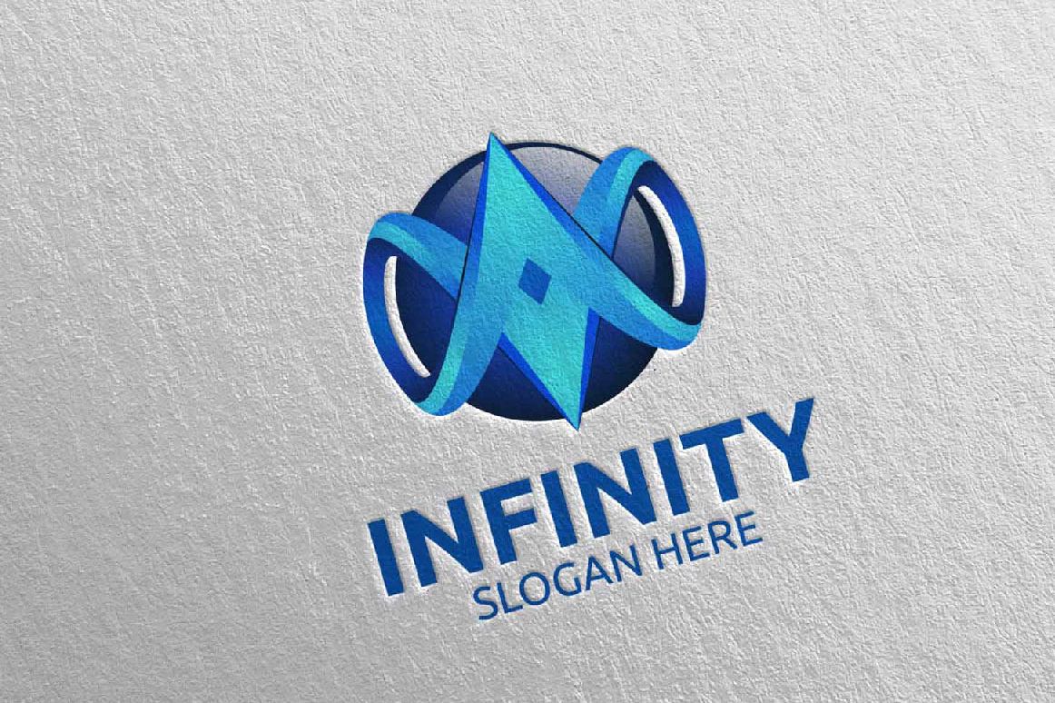 Infinity loop logo Design 23 example image 1