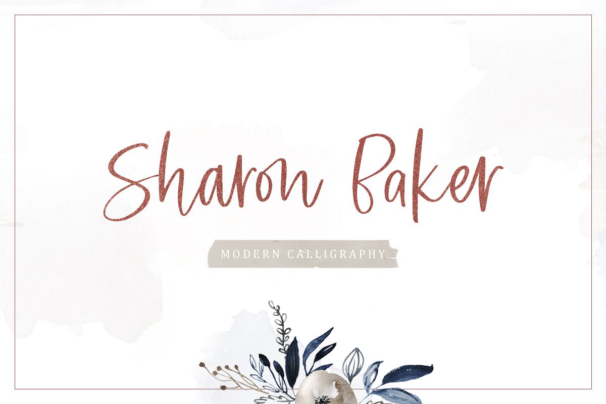 Sharon Baker - Modern Script example image 1