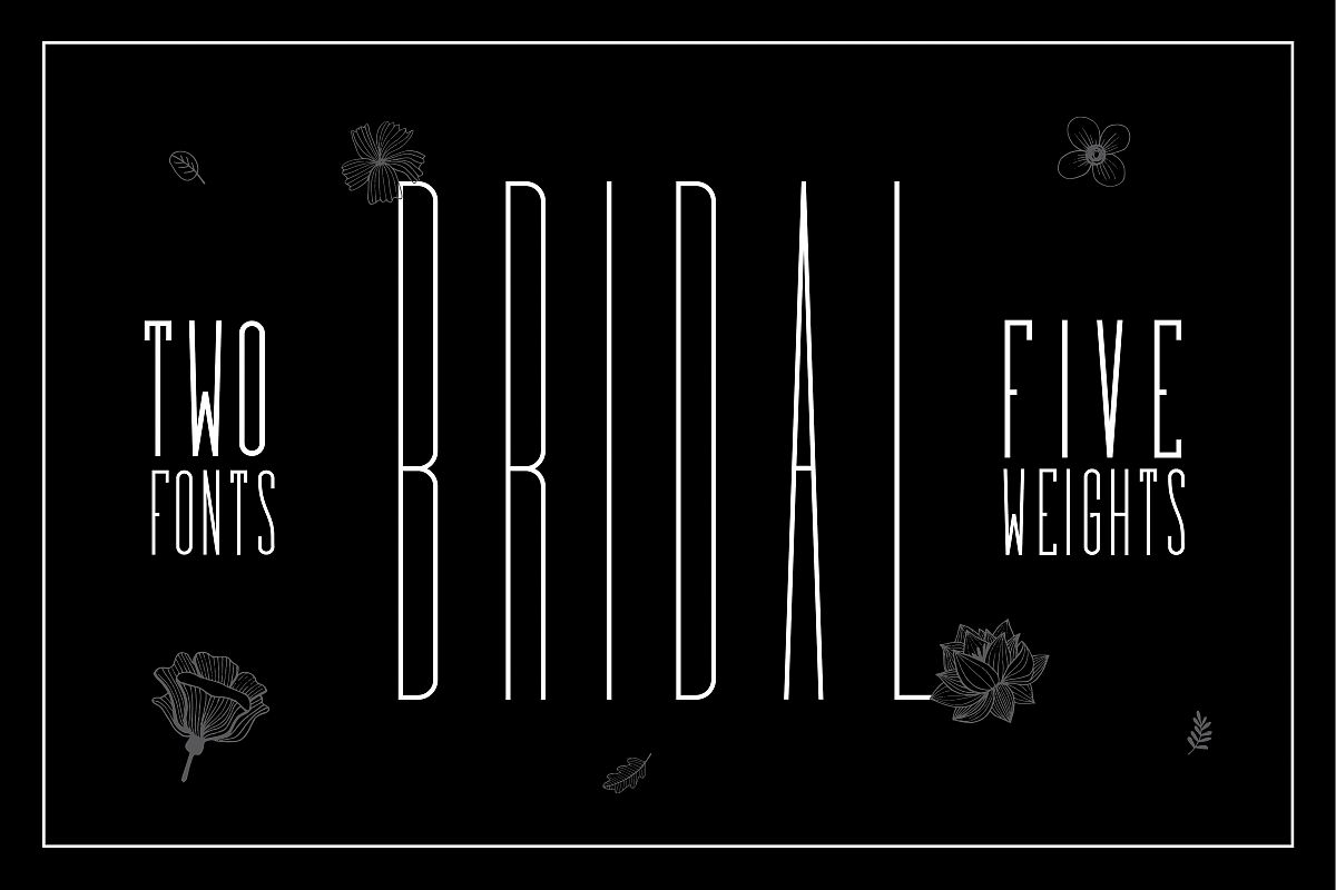 Bridal - Sans Serif Font Family example image 1