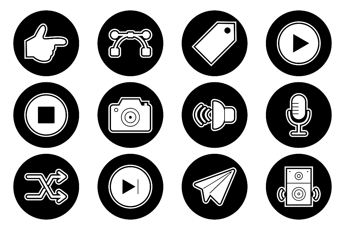 Set Of Multimedia Icons example image 1