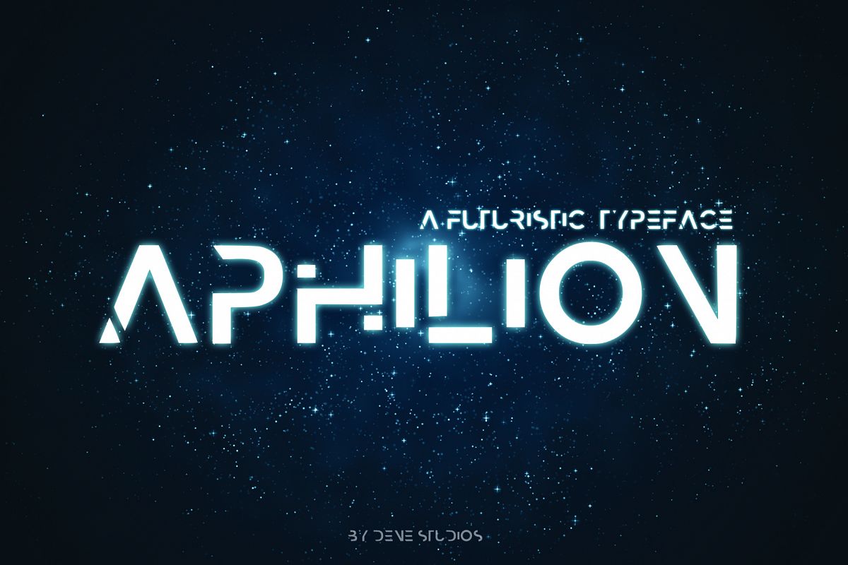 APHILION - A Futuristic Typeface example image 1