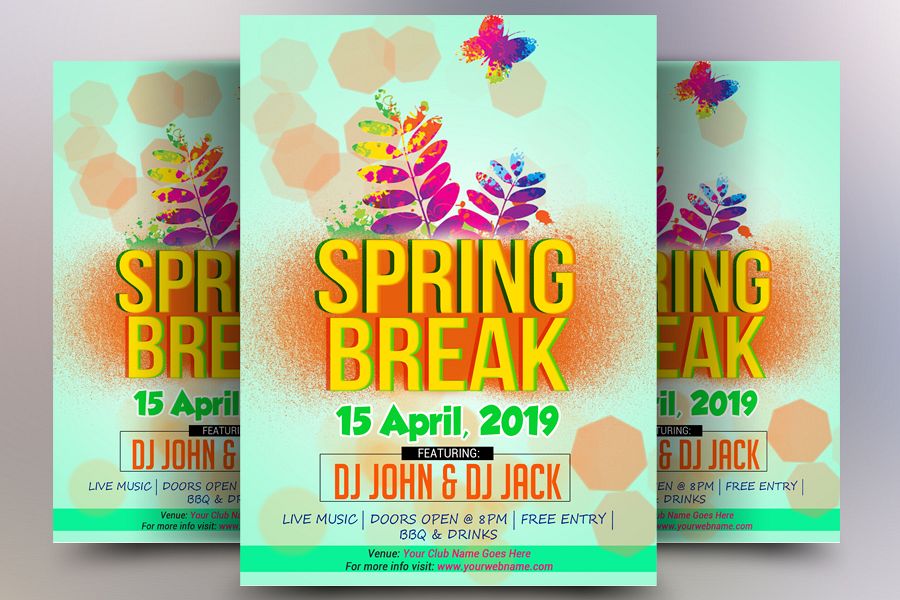 Spring Break Flyer example image 1