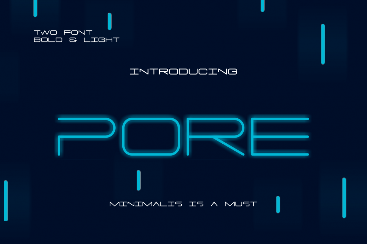 PORE Font example image 1