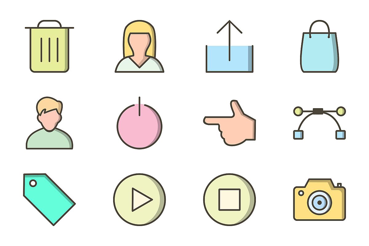 Set Of Multimedia Icons example image 1
