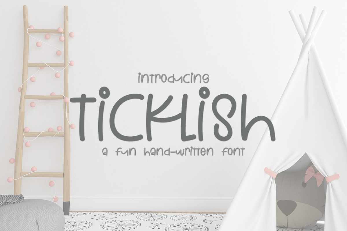Ticklish - A Fun Hand-Written Font example image 1