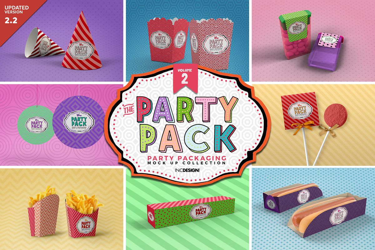 The Party Pack Mockup Collection VOLUME 2 (107420