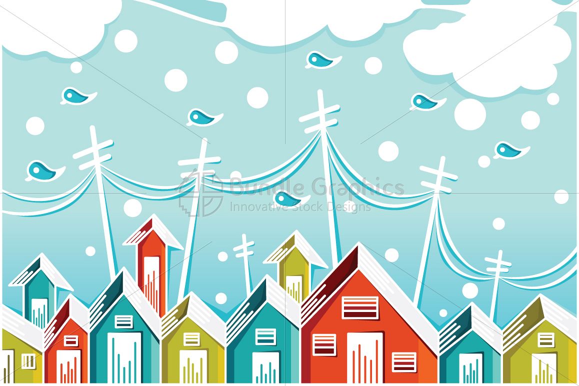 City Houses - Illustrative Background example image 1