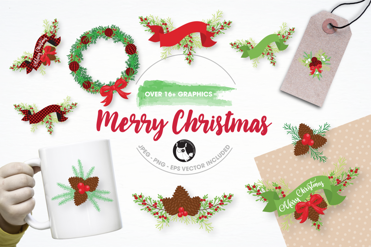 marry Christmas graphics and illustrations example image 1