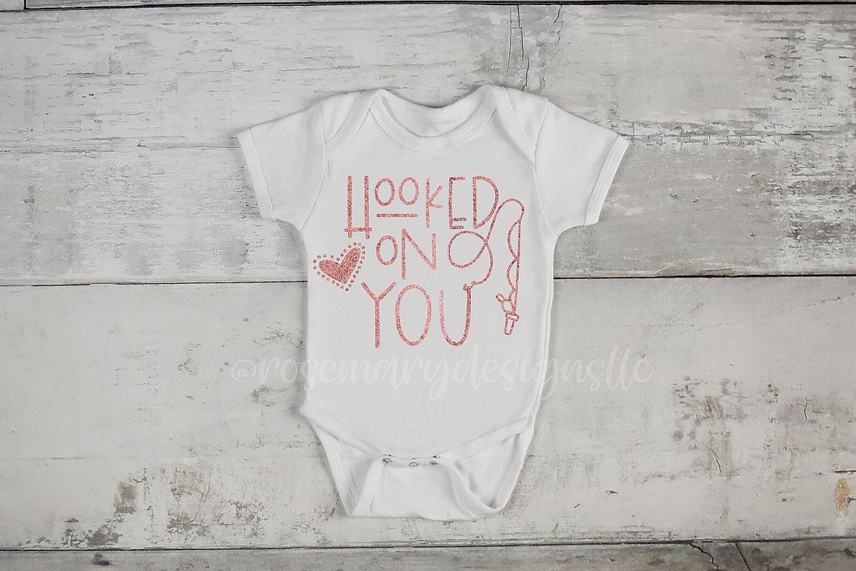 Hooked on You - SVG example image 1