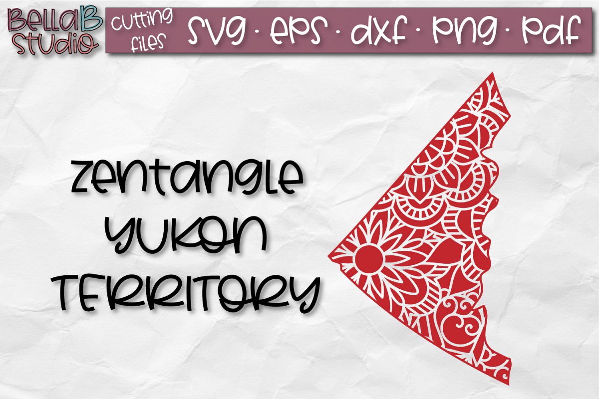 Zentangle SVG, Yukon SVG, SVG, Canada SVG, Canadian SVG (260533) | SVGs | Design Bundles