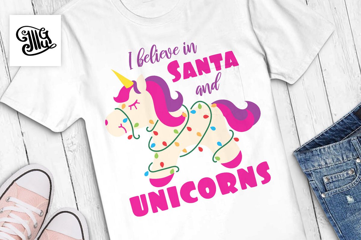 I believe in Santa and unicorns - kids example image 1