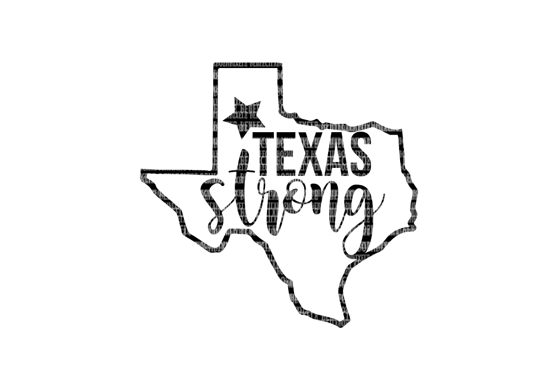 Texas Strong SVG Files Cut Files Heat Transfer Vinyl Scrapbooking Stencil EPS DXF Silhouette Cameo Cricut Commercial Use example image 1