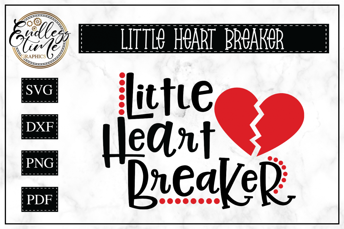 Download Little Heart Breaker SVG Cut File (51660) | Cut Files ...