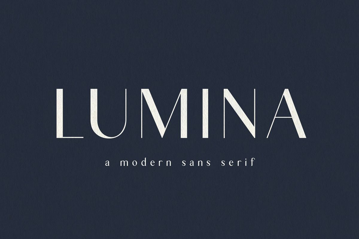 Lumina | Modern Sans Serif example image 1