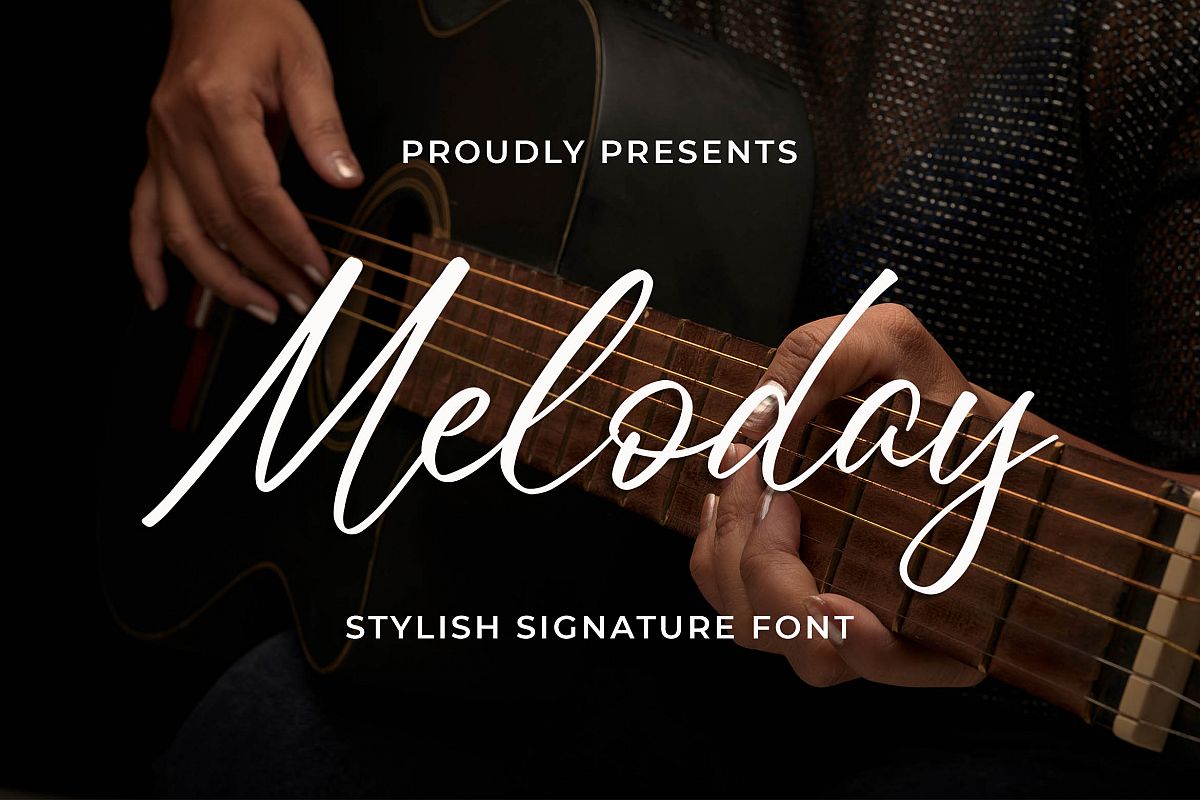 Meloday - Stylish Signature Font example image 1