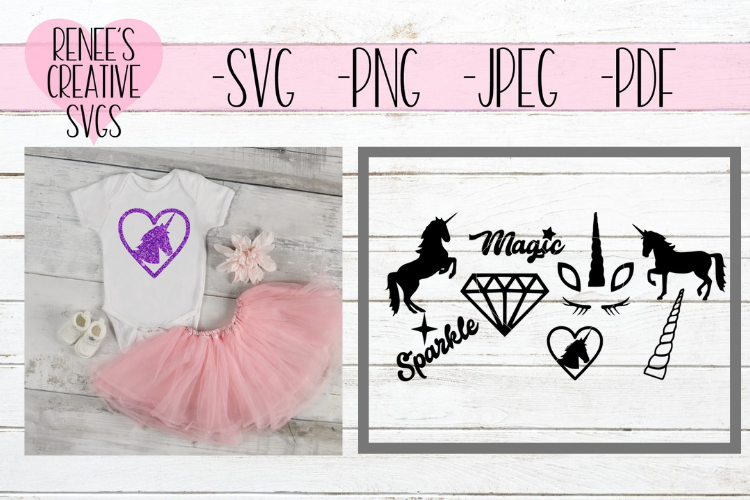 Unicorn bundle | Unicorn SVG | SVG Cutting File example image 1