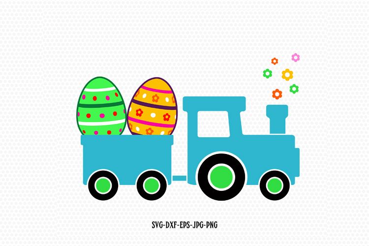 Easter Train Svg example image 1