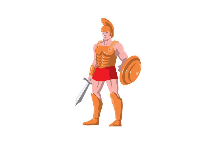 gladiator roman centurion warrior standing example image 1