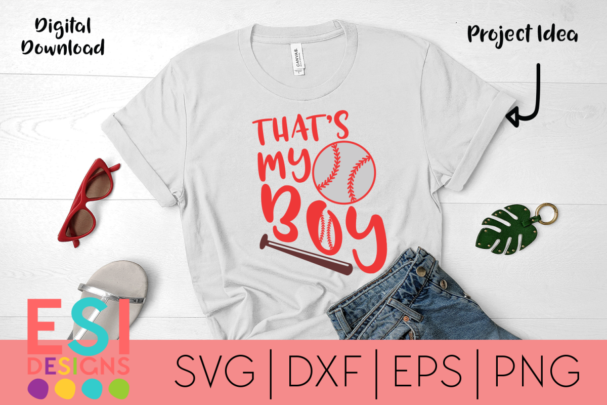 Baseball SVG| That's my Boy - Baseball Design example image 1