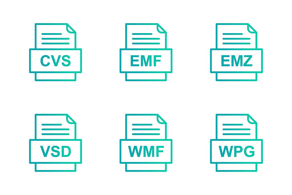 Set Of File Formats Icons example image 1