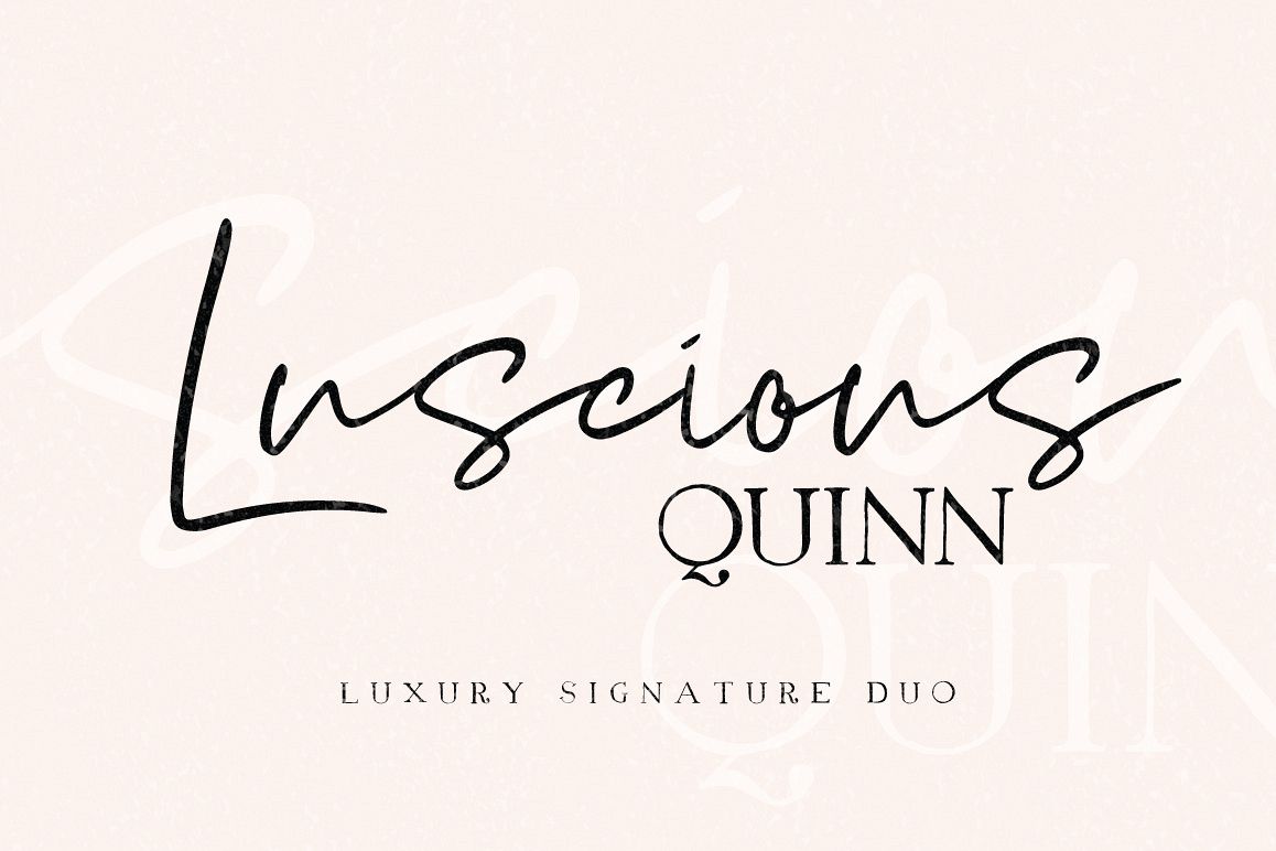 Luscious Quinn Font Duo example image 1