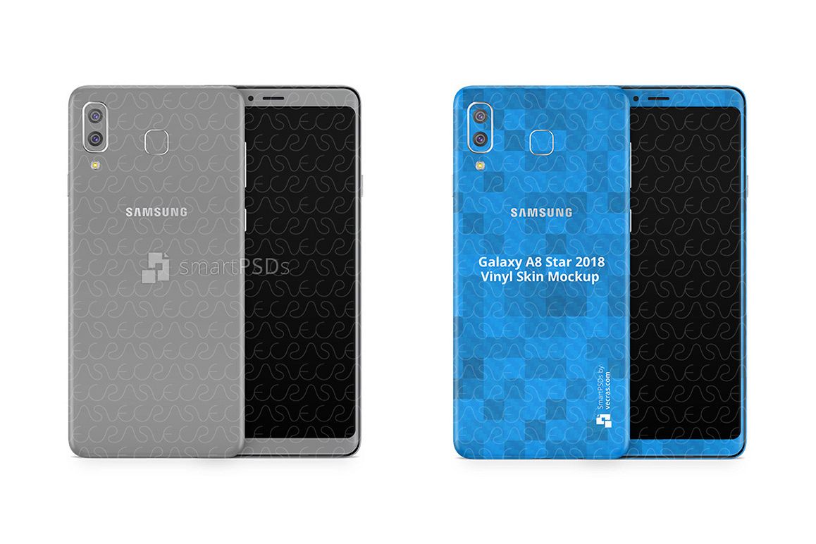 Samsung Galaxy A8 Star Vinyl Skin Design Mockup 2018 example image 1