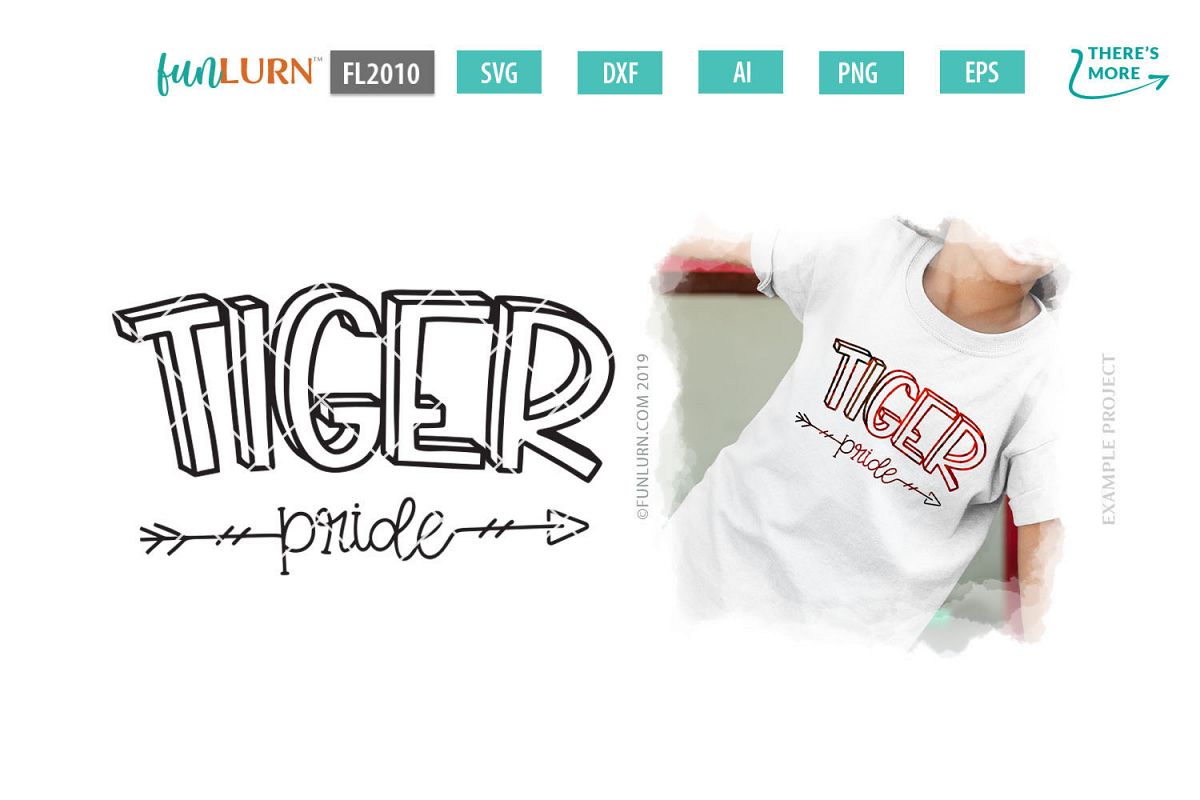 Tiger Pride Team SVG Cut File example image 1