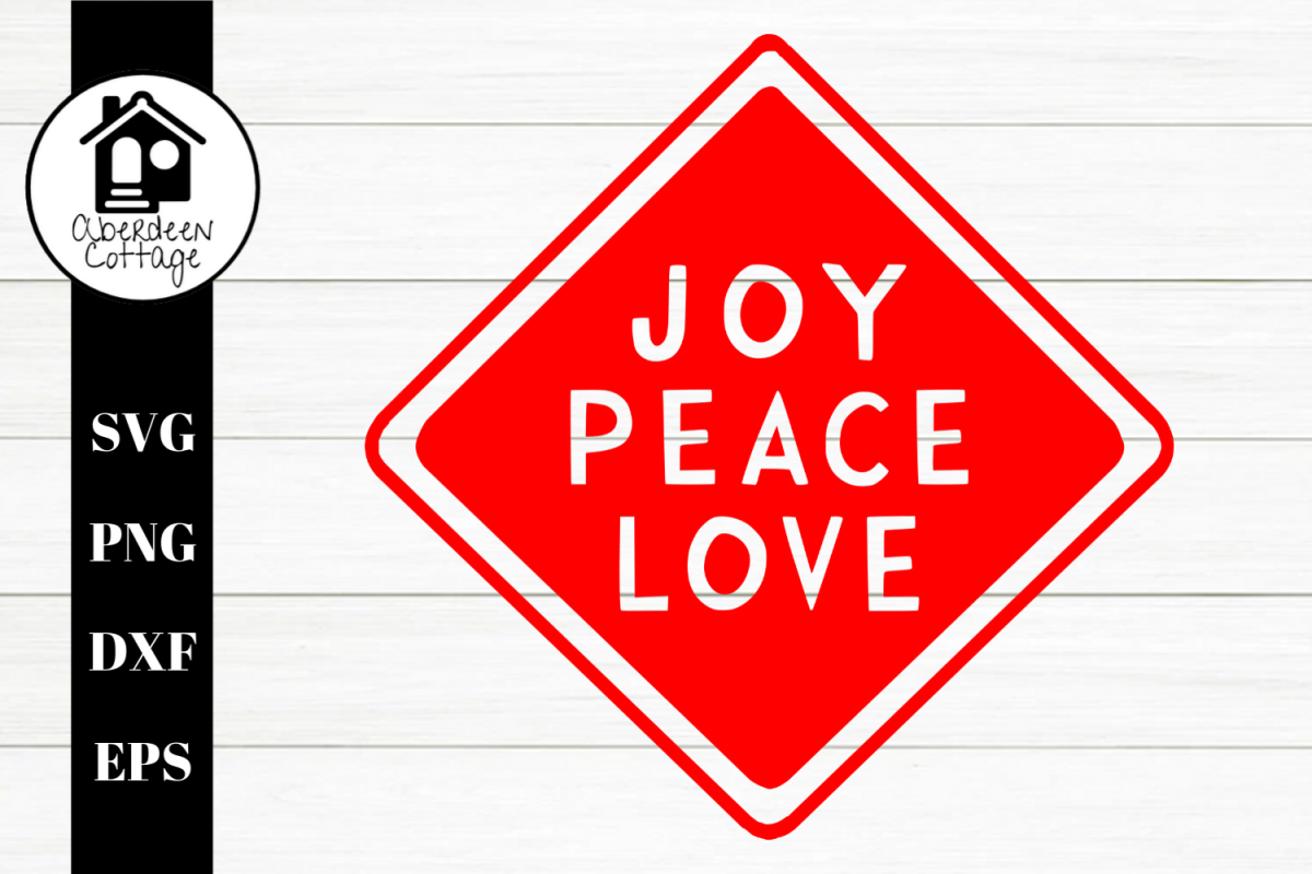 Joy Peace Love - Holiday SVG| PNG example image 1