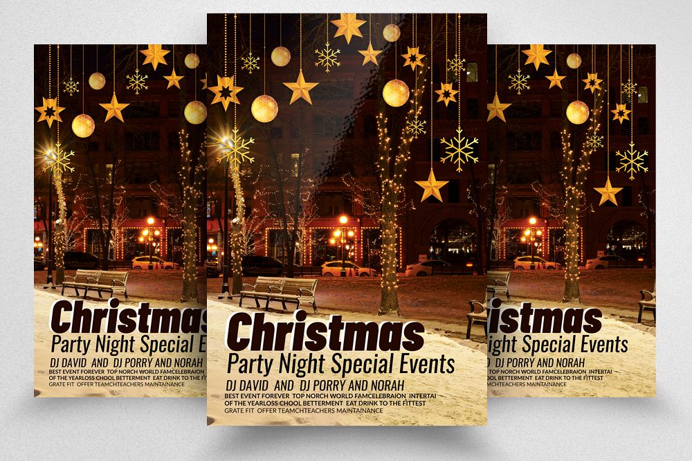 Merry Christmas Flyer Template example image 1