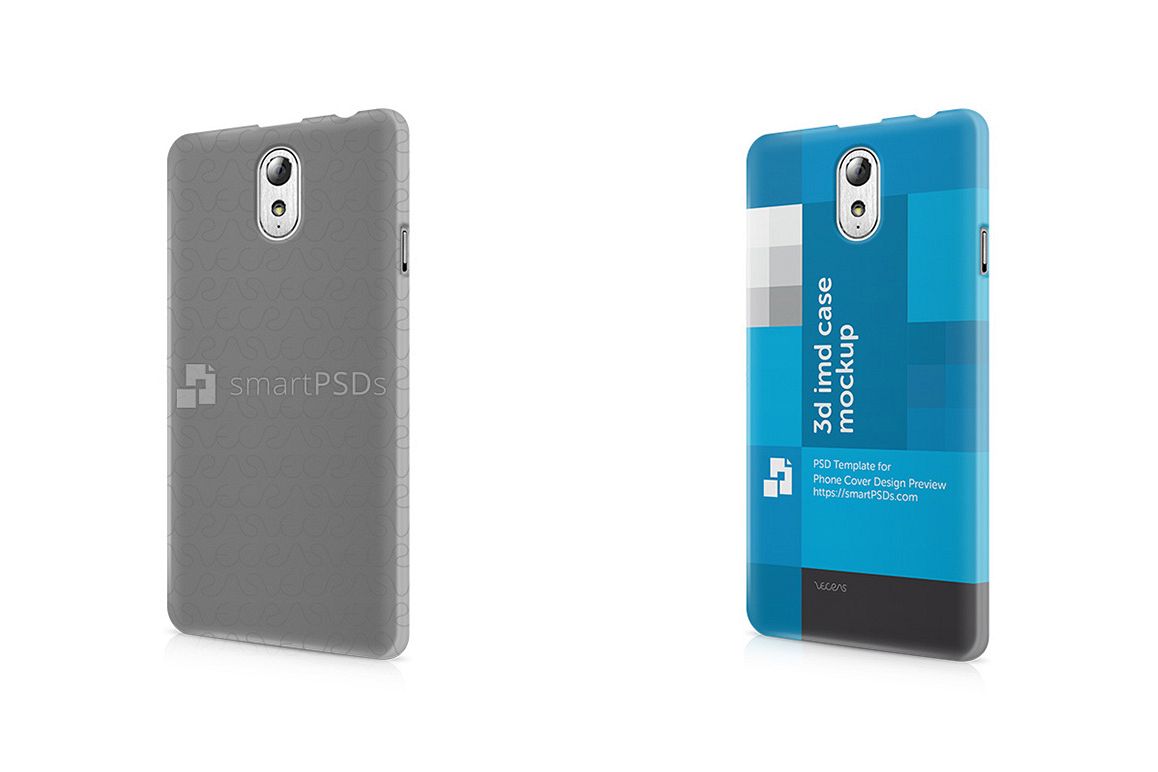 Lenovo Vibe P1M 3d IMD Mobile Case Design Mockup 2015 example image 1