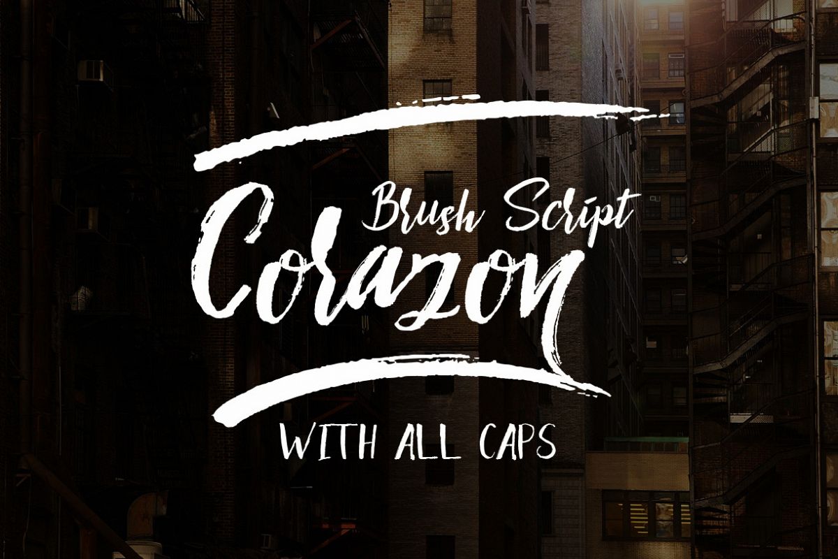 Corazon Brush Script example image 1