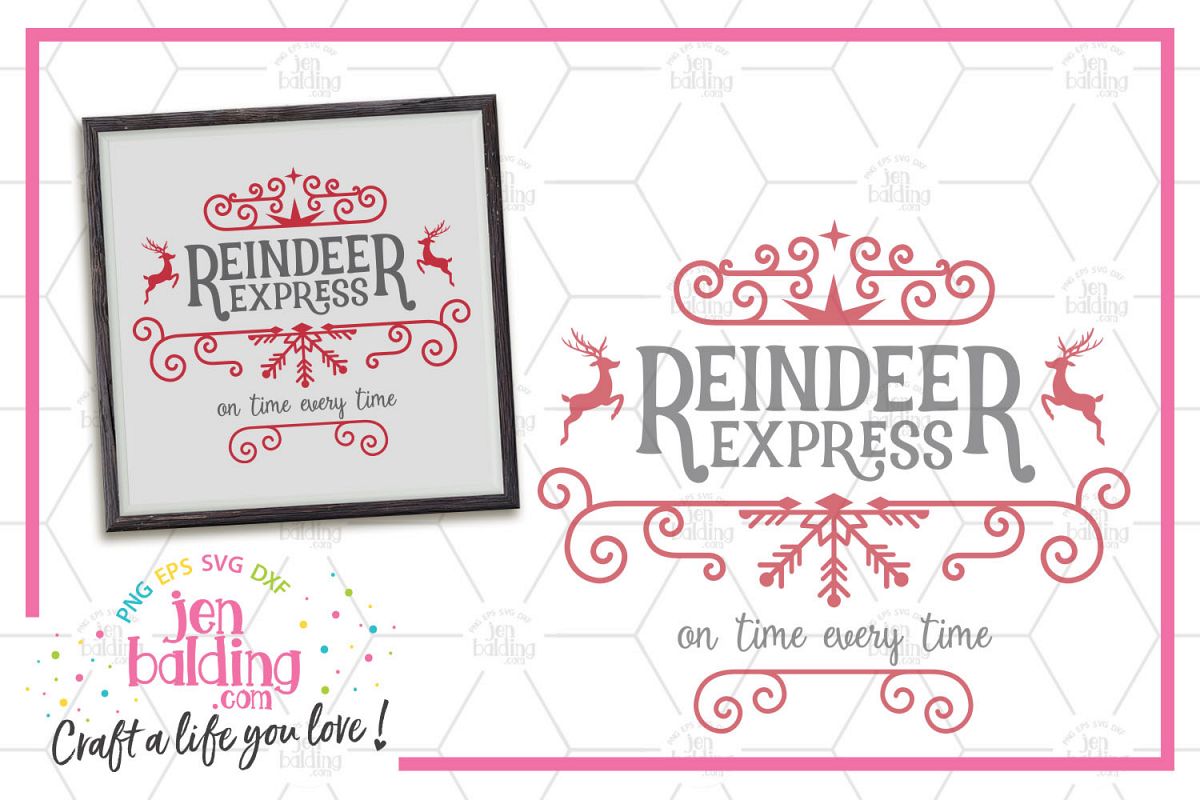 Reindeer Express SVG example image 1