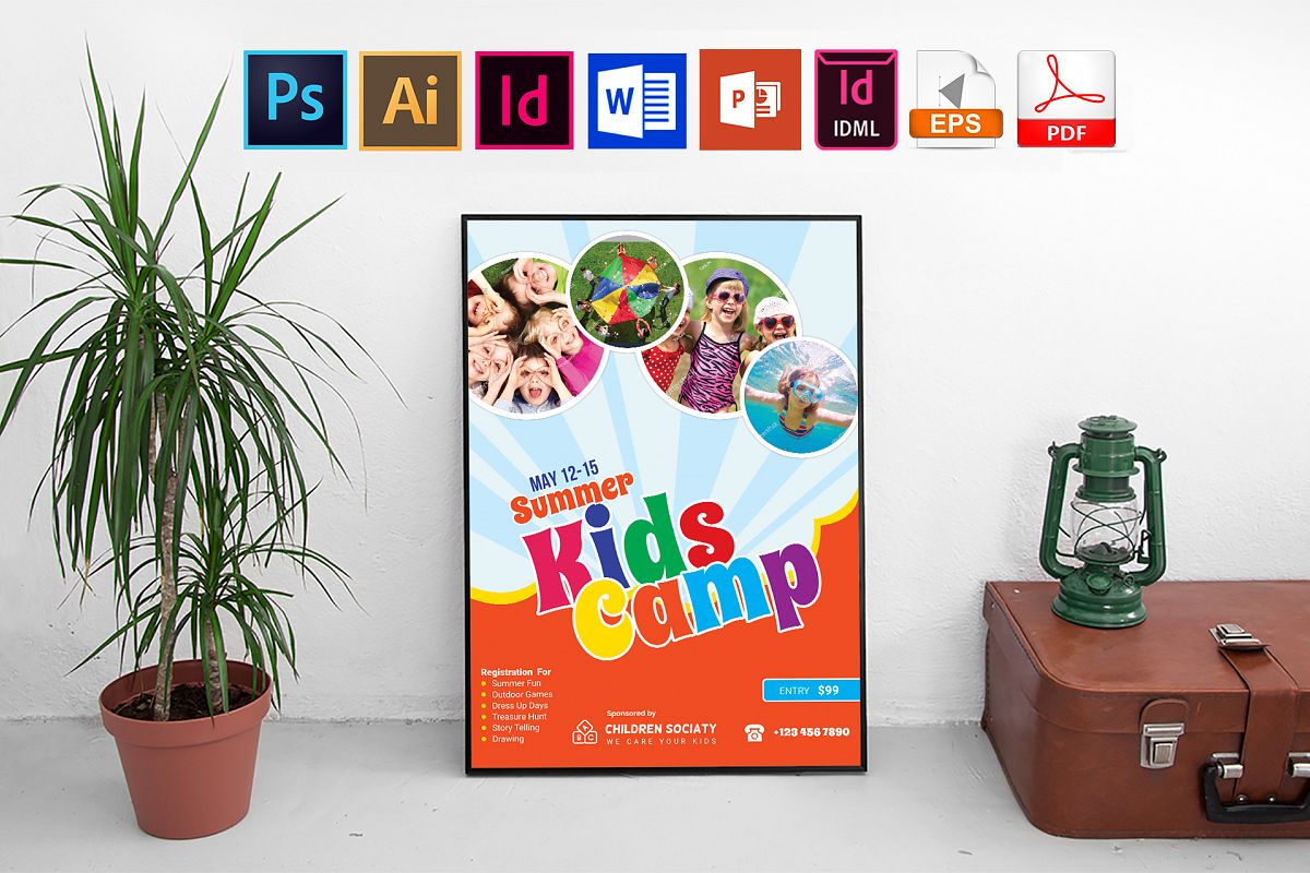 Poster | Kids Summer Camp Vol-02 example image 1