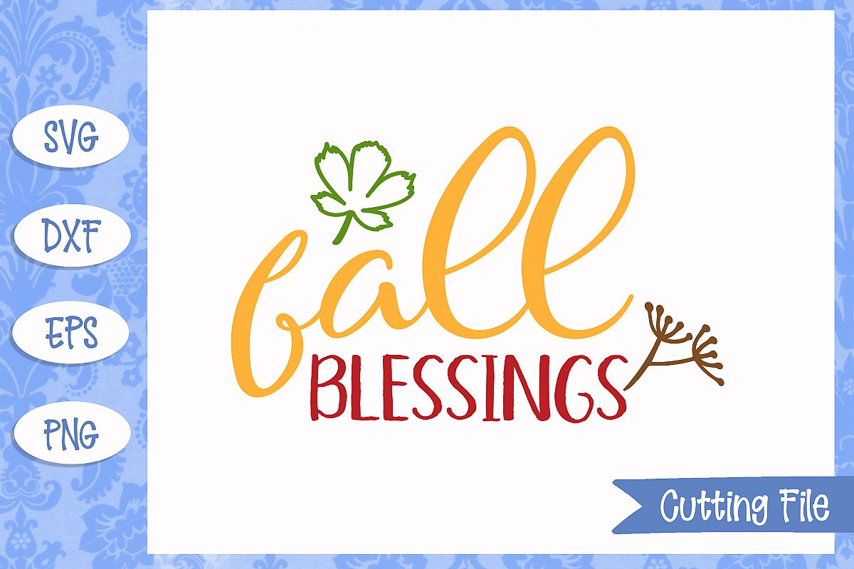 Fall blessings SVG File example image 1