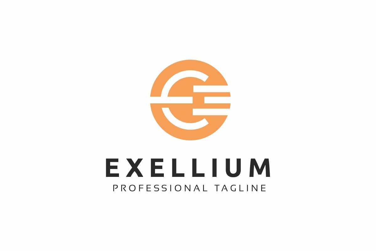 Exellium E Letter Logo example image 1