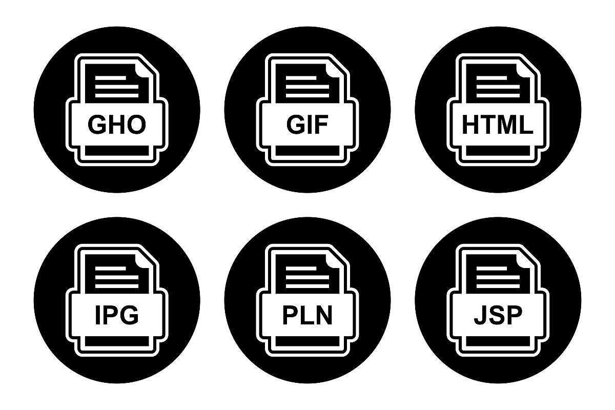 Set Of File Formats Icons example image 1