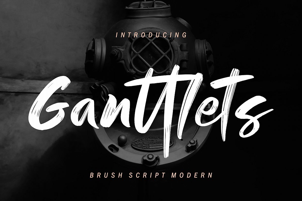 Ganttlets Brush Script example image 1