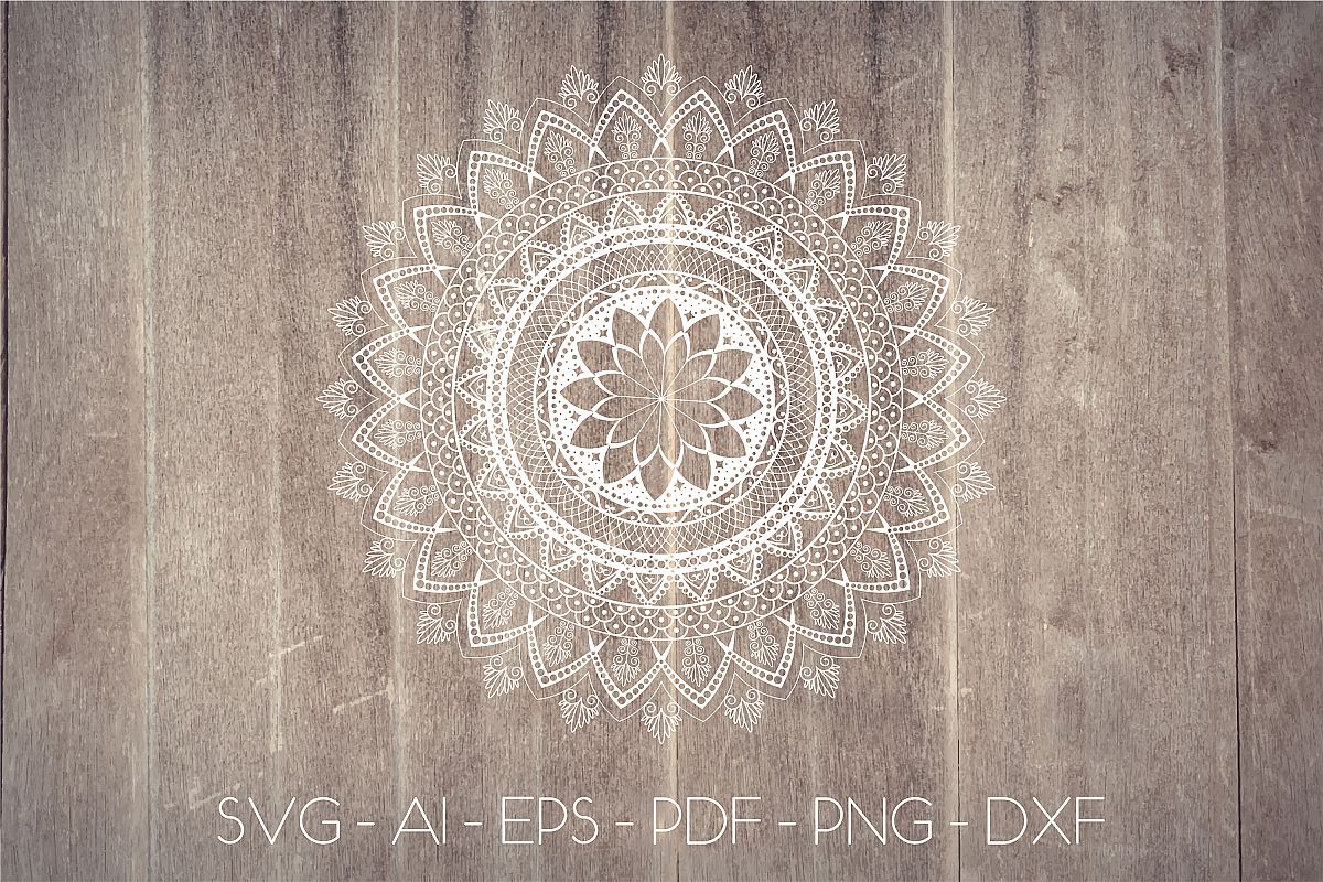 Mandala svg Circle file | Mandala clip art example image 1