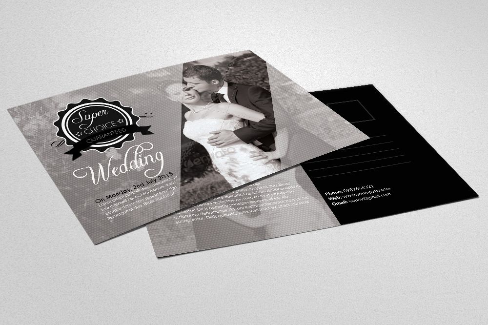 Wedding Invitation Postcards example image 1