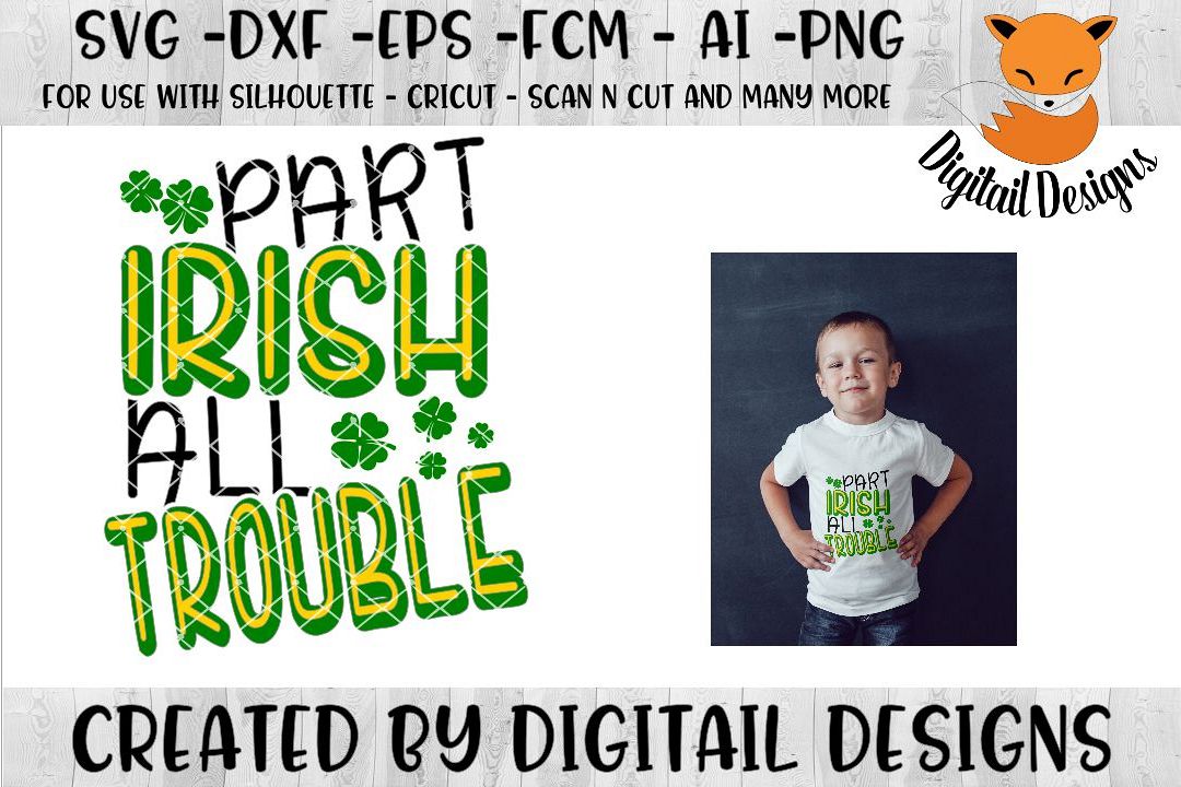 St Patrick's Day SVG - Silhouette - Cricut example image 1