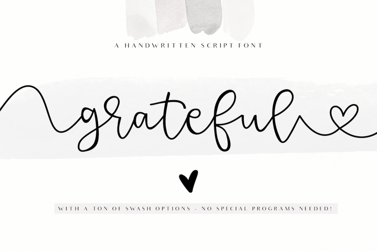 Grateful - Handwritten Script Font example image 1